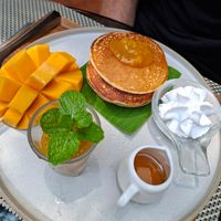 Mango pancake at Reform Kafe in Chiang Mai