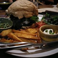 burger at Reform Kafe in Chiang Mai