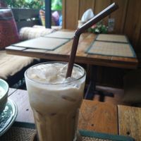 Almond milk iced latte at Reform Kafe in Chiang Mai