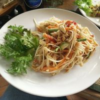 Som tum
 at Reform Kafe in Chiang Mai