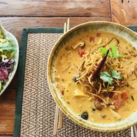 North Thailand noodle soup at Reform Kafe in Chiang Mai