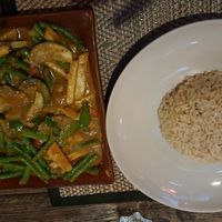 Coconut shoot stirfry at Reform Kafe in Chiang Mai