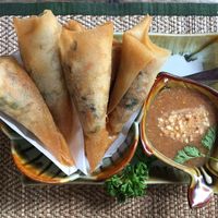 Vegan spring rolls!  at Reform Kafe in Chiang Mai