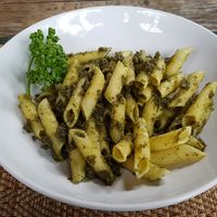 Thai basil pesto pasta at Reform Kafe in Chiang Mai