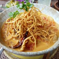 Khao Soi soup at Reform Kafe in Chiang Mai