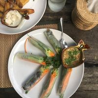 Fresh spring rolls at Reform Kafe in Chiang Mai