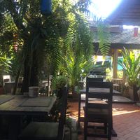 outdoor seating at Reform Kafe in Chiang Mai