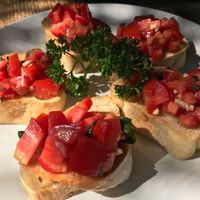 Bruschetta  at Reform Kafe in Chiang Mai