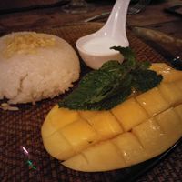 Don't order the mango sticky rice. Far better elsewhere.  at Reform Kafe in Chiang Mai
