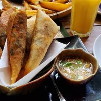 Fried spring rolls at Reform Kafe in Chiang Mai