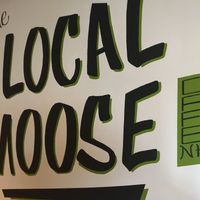 Mural  at The Local Moose Cafe in Manchester