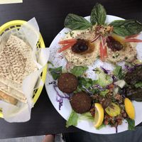 Vegetarian plate at Cleo's Mediterranean Cuisine in New Orleans