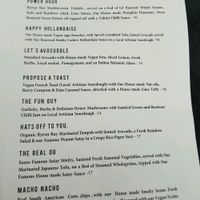 Menu pg. 2 - October 2017 at Sozo Cafe in Tweed Heads South