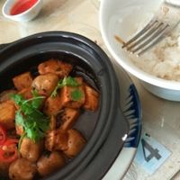Tofu and mushroom hot pot at May Quan Chay in Nha Trang
