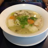 Vegetable and noodle soup at May Quan Chay in Nha Trang