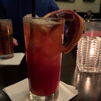 Blood orange mocktail very yum at Harvest Seasonal Grill & Wine Bar in North Wales