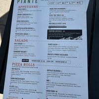 Menu  at Piante Pizzeria in Breckenridge