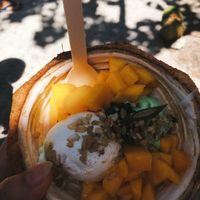  bowl 3 with both ice cream flavours at Coco Mama in Boracay