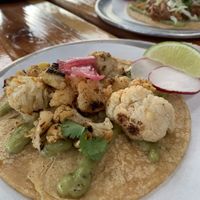 Cauliflower taco at Trejo's Tacos - Miracle Mile in Los Angeles