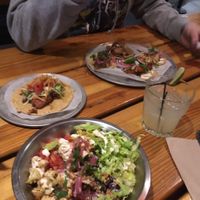 cauliflower bowl and vegan tacos at Trejo's Tacos - Miracle Mile in Los Angeles
