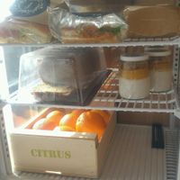 banana bread, vegan sandwiches, vegan dessert at Organico Cafe in Ljubljana