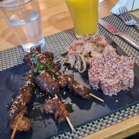 Seitan with rice and cabbage at Luna Rossa in Panglao