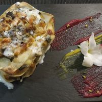 Vegetable lasagne at Luna Rossa in Panglao