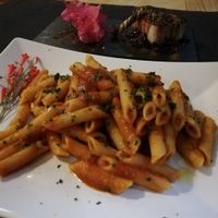 Pasta arrabiata at Luna Rossa in Panglao