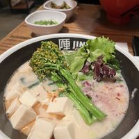 Tsunami White Pearl with tofu substitution. Very mellow tastes    at JINYA Ramen Bar - Louisiana St in Houston
