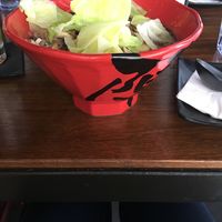 Spicy creamy vegan ramen with cabbage and mushroom added at JINYA Ramen Bar - Louisiana St in Houston