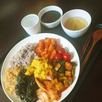 Delicious!!! The tteokbokki is amazing and the black Sesame juk is so good! at Samso - 삼소 in Seoul