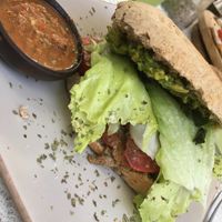 seitan sandwich  at La Devota in Santiago