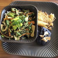 Green chilaqiles  at Amparos in Cozumel