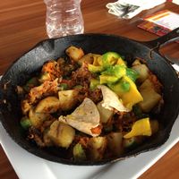 Veggie skillet  at Amparos in Cozumel