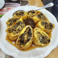 Tofu skin and mushroom at Tung Fong Siu Kee Yuen 東方小祇園 in Hong Kong Island