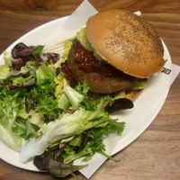 Vegan burger at Bacoa - San Jeronimo in Madrid