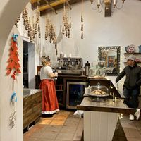 Long wait for my Mexican chocolate drink but worth it. at Nibble Chocolate - Old Town San Diego State Historic Park in San Diego