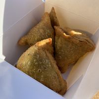 Vegan Samosas at Ambrosia India Bistro in Scotts Valley