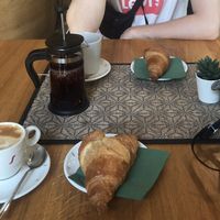 Vegan croissants  at Giardino Tergesteo in Trieste