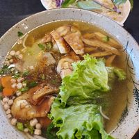 Fried wonton noodle soup at Dai Bi Chay in Mississauga