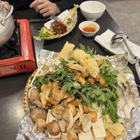 Huge hot pot assortment   at Dai Bi Chay in Mississauga