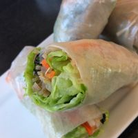 Mock meat fresh salad rolls - menu item no.2 at Dai Bi Chay in Mississauga