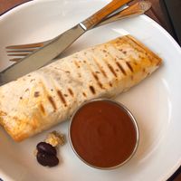 Vegan breakfast burrito at Decade in Lawrence