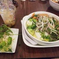 Vegetarian pho with tofu at Pho Kim Long in San Antonio