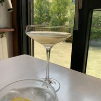 Dining next to the Arve. at Bizes in Chamonix-mont-blanc