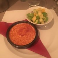 Vegan Creme Brûlée  at Bizes in Chamonix-mont-blanc