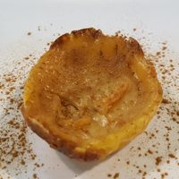 Pasteis de nata at Vegana Burgers - Cais do Sodre in Lisbon