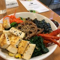 Roasted tofu Bibimbap at Eko Eats in Los Angeles