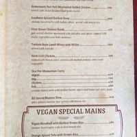 Mains page of menu at Birdsong Organic Cafe Shop at Birdsong Organic Cafe Shop in Mumbai