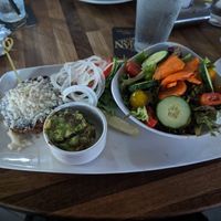 Beyond burger without bun (regular bun contains eggs) at Yard House in Atlanta